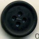 トップカラーポリボタン（マット）　4つ穴　ブラック