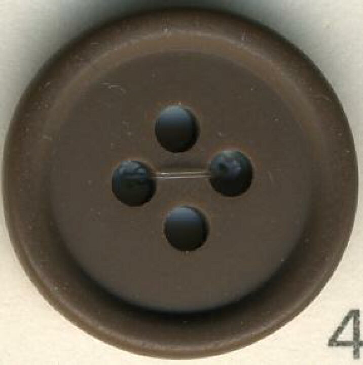 トップカラーポリボタン（マット）　４つ穴　ブラック