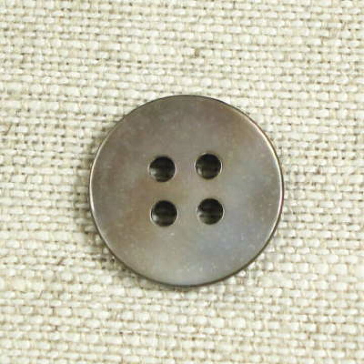 貝ボタン 四つ穴 黒蝶貝 シェルボタン【日本製】 ウィングス