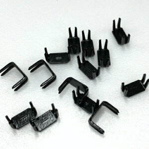 【100個】 YKK 5号コイルファスナー用 下止め 【ブラック】