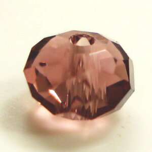 【グラスビーズ】 ビーズ タイヤ型 ミラーカット 8mm アメジスト 【約32個入】