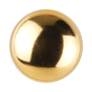 メタル調ボタン 天丸 足つき 13mm G 【4個入り】