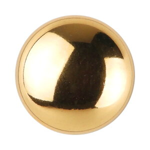 メタル調ボタン 天丸 足つき 15mm G 【3個入り】