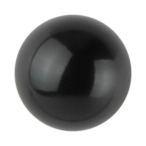 目玉ボタン 山高型 足つき 11.5mm 黒 【8個入り】