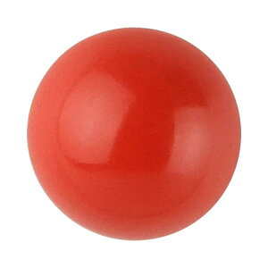 目玉ボタン 山高型 足つき 8mm 赤 【8個入り】