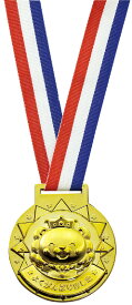 ゴールド3Dメダル　ライオン