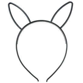 ウサギ耳付きカチューシャ ブラック