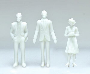 ジオラマ模型 人物(塗装無) 1/50 10個組