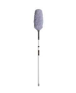 【高所掃除におすすめ】ホコリ取り用モップ(Lサイズ)|伸縮ポールで高いところまで届く 吹き抜け掃除 オシャレ はたき 静電気でホコリとり 埃とり棒 業務用ほこり取り掃除道具 天井掃除グ