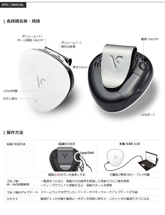 楽天市場】ボイスキャディ VC300A GPSゴルフナビ [音声型