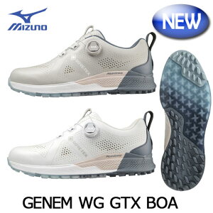 【足幅EEEE/4E】ミズノ ジェネム スパイクレス GENEM WG GTX BOA  51GQ2300 ゴルフシューズ MIZUNO