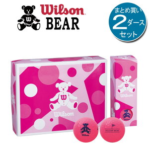 2�_�[�X�Z�b�g�i24���j �E�B���\���x�A4�@���f�B�[�X�@�S���t�{�[���@BEAR4�@WILSON BEAR GOLF BALL