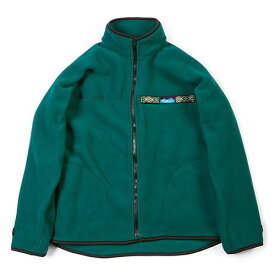 (KAVU)カブー フリース F/Z スローシャツ フォレスト S