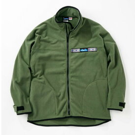 (KAVU)カブー フルジップ フリーススローシャツ Moss S