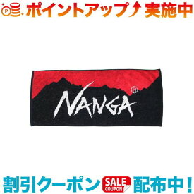 ＼スーパーSALEクーポン配布中／(NANGA)ナンガ NANGA ロゴ フェイスタオル (RED/BLK)