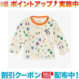 (THE NORTH FACE)ノースフェイス ラッチパイルクルー (フットプリントオフホワイト) |ベビー ロングtシャツ ロンt 秋服 冬服 トップス tシャツ 長袖 ブランド アウトドア アウトドアファッション ノースフェイス ベビー服 赤ちゃん服 男の子 キッズ服 子供服 ロンティー