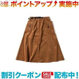 (GRIP SWANY)グリップスワニー W's CORDUROY CAMP SKIRT (WALNUT)