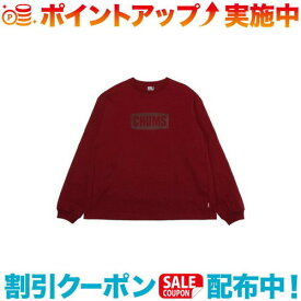 クーポン配布中☆(CHUMS)チャムス ヘビーウエイトチャムスロゴロングスリーブTシャツ (Burgundy) | 長袖 長袖tシャツ ロンT ロングT ロングTシャツ トップス メンズ アウトドア Tシャツ アウトドアブランド ブランド スウェット カットソー トレーナー ロンティー ロ