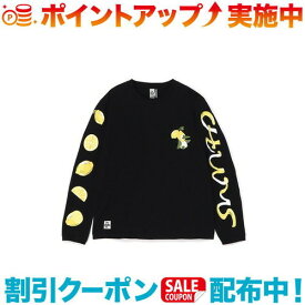 クーポン配布中☆(CHUMS)チャムス チャムスレモンロングスリーブTシャツ (Black) | 長袖 長袖tシャツ ロンT ロングT ロングTシャツ トップス メンズ アウトドア Tシャツ アウトドアブランド ブランド スウェット カットソー トレーナー ロンティー ロンティ ロングスリ