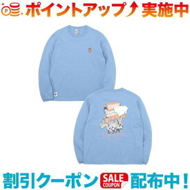 クーポン配布中☆(CHUMS)チャムス ヤタイデオツカレ！ブラッシュドロングスリーブTシャツ (Lt. Blue) | レディース 長袖 長袖tシャツ ロンT ロングT ロングTシャツ トップス アウトドア Tシャツ アウトドアブランド ブランド スウェット カットソー トレーナー ロンテ