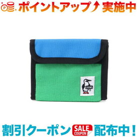 (CHUMS)チャムス トリフォルドウォレットスウェットナイロン (Green/Blue)