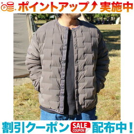 (grn outdoor)ジーアールエヌアウトドア SIX LESS DOWN 2WAY CARDIGAN (GRAY) | ジャケット アウター 上着 冬 冬服 メンズ レディース アウトドア 暖かい 防寒着 防寒 カジュアル キャンプ キャンプウェア 冬ジャケット 冬物 ダウンジャケット