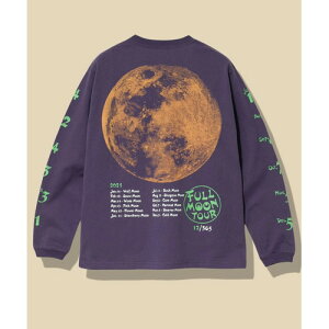 WINTER SALE�J�Ò���(go slow caravan)�S�[�X���[�L�����o�� USA/C FULL MOON TOUR �����O�X���[�u TEE (VIOLET) | ���� ����t�V���c ����T �����OT �����OT�V���c �g�b�v�X �����Y �A�E�g�h�A T�V���c �A�E�g�h