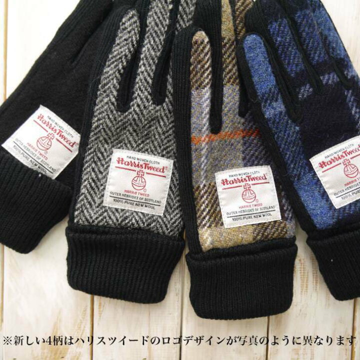 楽天市場 レディース手袋 タッチパネル対応 ハリスツイード Harris Tweed 五本指グローブ 小さめサイズ We Mart