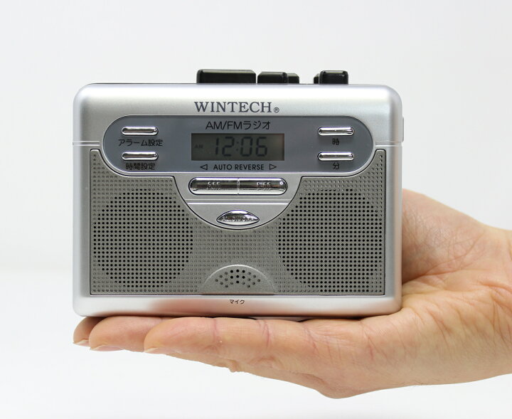 楽天市場】WINTECH オートリバース再生機能搭載 ラジオ付テープ  