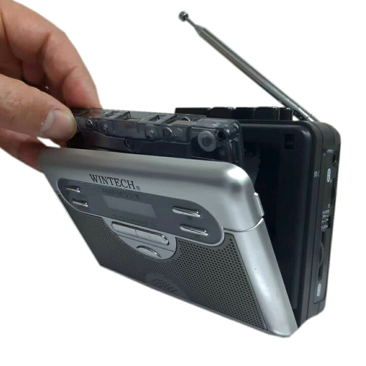 楽天市場】WINTECH オートリバース再生機能搭載 ラジオ付テープ  