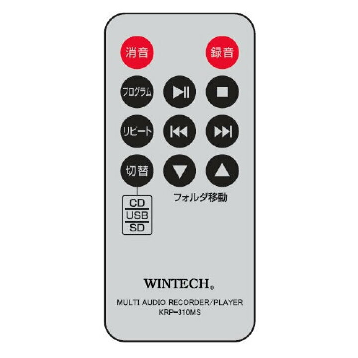 楽天市場】WINTECH スピーカー搭載マルチオーディオプレーヤー KRP 
