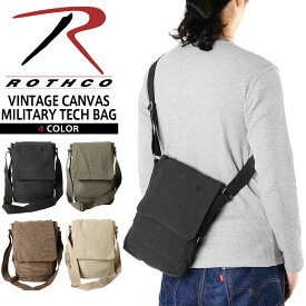 クーポンで最大15%OFF★ROTHCO ロスコ 5795 VINTAGE CANVAS MILITARY TECH バッグ 4色 ミリタリーバッグ ショルダーバッグ 通学バッグ メンズ バッグ カバン【So】【T】