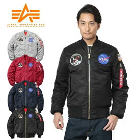 【あす楽】今なら30%OFF★ALPHA アルファ TA0113 NASA APOLLO MA-1 フライトジャケット JAPAN FIT【クーポン対象外】【T】｜ミリタリージャケット メンズ アウター ストリート ワッペン ブランド おしゃれ 大きいサイズ ナサ アポロ