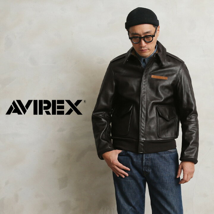 楽天市場】AVIREX アビレックス 2191000 A-2 レザーフライトジャケット 