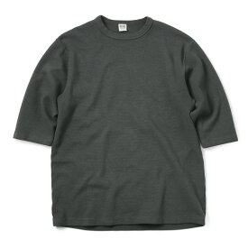 クーポンで最大15%OFF★【あす楽】BARNS OUTFITTERS バーンズ アウトフィッターズ BR-8315 ヘビースパンフライス 6.5分袖Tシャツ 日本製【Sx】【T】｜ メンズ トップス 半袖 七分袖 カットソー ニット 無地 シンプル カジュアル ブランド おしゃれ