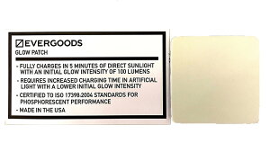 �y���[�J�[�掟�zEVERGOODS �G�o�[�O�b�Y GLOW PATCH�y�N�[�|���ΏۊO�z�yR�z�b�x���N���p�b�` �O���[�p�b�` �~���� ���F�� ��� ��� ��ʈ��S �T�C�N�����O �A�N�Z�T���[ MADE IN USA