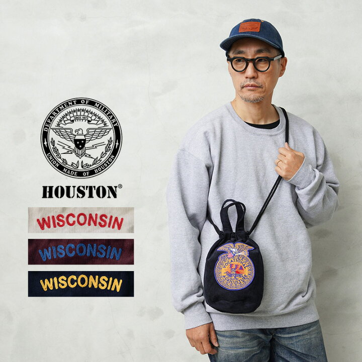 楽天市場】HOUSTON ヒューストン 6877 EMB CORDUROY EFFECT BAG 刺繍 