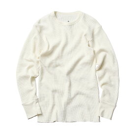 クーポンで最大15%OFF★【あす楽】INDERA MILLS インデラミルズ 822LS MAXIMUM WEIGHT サーマル NATURAL【T】｜トップス インナー ワッフル Tシャツ カットソー 長袖 ロンt クルーネック ブランド おしゃれ 大きいサイズ 保温 防寒 暖かい