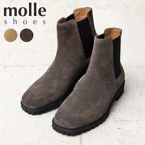 yŒZzmolle shoes [V[Y MLS210301-11 SQUARE TOE SIDE GORE BOOTS SUEDE XNGAgD TChSA u[c XG[hyTzyN[|ΏۊOzbU[V[Y vC Y fB[X {