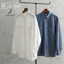 楽天市場】orslow シャンブレー ホワイトの通販 