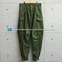 カーゴパンツ メンズ / 実物 新品 スウェーデン軍 M-59 カーゴパンツ【クーポン対象外】【I】 / ミリタリーパンツ メンズ レディース ワークパンツ テーパード 軍放出品 大きいサイズ ゆったり ユーロサープラス カーキ オリーブ