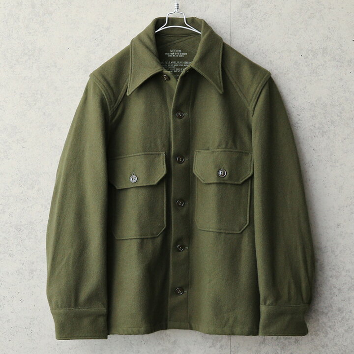 楽天市場】実物 新品 デッドストック 米軍 ヴィンテージ ウールシャツ 