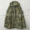 ★実物 USED 米海兵隊（U.S.M.C.）ECWCS WATERPROOF パーカー WOODLAND MARPAT【クーポン対象外】【I】｜ミリタリージャケット マウンテンパーカー エクワックス メンズ アウター 軍放出品 軍モノ 古着 おしゃれ カモフラージュ 迷彩