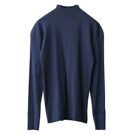 実物 新品 デッドストック イタリア海軍 モックネック L/S Tシャツ【クーポン対象外】【I】