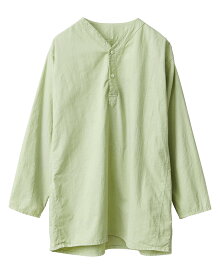 実物 新品 デッドストック ロシア軍 80s ヘンリーネック スリーピングシャツ PISTACHIO GREEN染め【クーポン対象外】【I】｜メンズ トップス スクエアカット 七分袖 カジュアル 襟なし バンドカラー 古着 ファッション おしゃれ