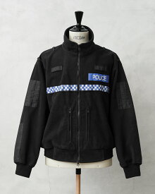 実物 USED イギリス警察 WINDPROOF POLICE フリースジャケット ポリスリフレクターあり【クーポン対象外】【I】