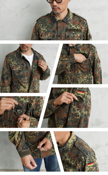 楽天市場】実物 USED ドイツ軍 フレクターカモ ジャケット 