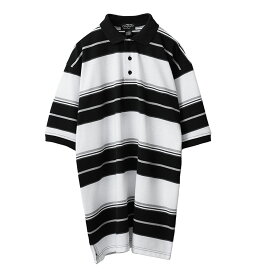 クーポンで最大15%OFF★【あす楽】Cal Top キャルトップ CLTP185 STRIPE BORDER POLO SHIRTS ストライプ ボーダー ポロシャツ【T】｜メンズ 半袖 縞柄 ストリート アメカジ 大きいサイズ カジュアル ブランド ファッション おしゃれ