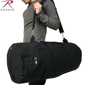 クーポンで最大15%OFF★ROTHCO ロスコ DOUBLE-ENDER キャンバス スポーツバッグ ブラック 様々な用途に使用可能な耐久性抜群のバッグ【ミリタリーバッグ】《WIP03》【T】