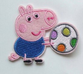 ワッペン25/PEPPA　PIG・カラーパレット/タテ60mmxヨコ80mm　 送料無料